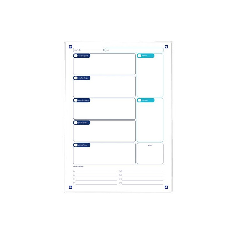 400162338 OXFORD RECAMBIO PLANNER SEMANAL PARA EBINDER A4 30H