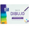 400148234 OXFORD BLOC DIBUJO ESCOLAR T/ BLANDA ESPIRAL 20H 130GR A4+ C/ RECUADRO LISO BLANCO