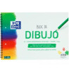 400148236 OXFORD BLOC DIBUJO ESCOLAR MULTITALADRO 2 T/ BLANDA ESPIRAL 20H 130GR A4+ C/ RECUADRO LISO BLANCO