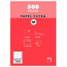 22082 PACSA PAQUETE PAPEL EXTRA 500H A4 80GR 8X8MM SIN TALADROS BLANCO