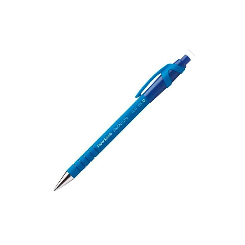 1910074 PAPER MATE BOLÍGRAFO FLEXGRIP ULTRA RETRÁCTIL AZUL CAJA DE 30+6 UD