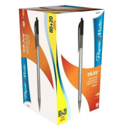 S0977430 PAPER MATE INKJOY 100 BOLÍGRAFO RETRÁCTIL TRIANGULAR NEGRO CAJA DE 80+20