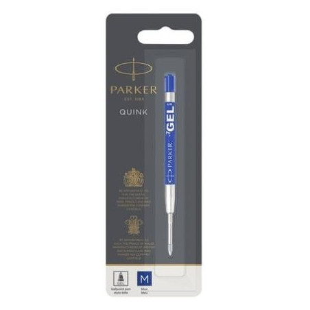 1950346 PARKER RECAMBIO BOLIGRAFO QUINK FLOW GEL AZUL PUNTA MEDIA BLISTER