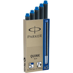 1950384 PARKER RECAMBIO PARA PLUMA QUINK INK CARTUCHO PACK 5 UD AZUL