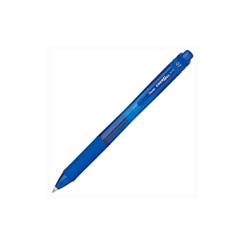 BL107-CX PENTEL BOLÍGRAFO ENERGEL RETRÁCTIL PUNTA 0.7MM AZUL CAJA 12 UD