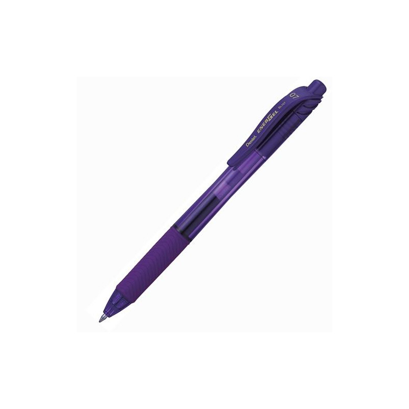 BL107-VX PENTEL BOLÍGRAFO ENERGEL RETRÁCTIL PUNTA 0.7MM VIOLETA CAJA 12 UD