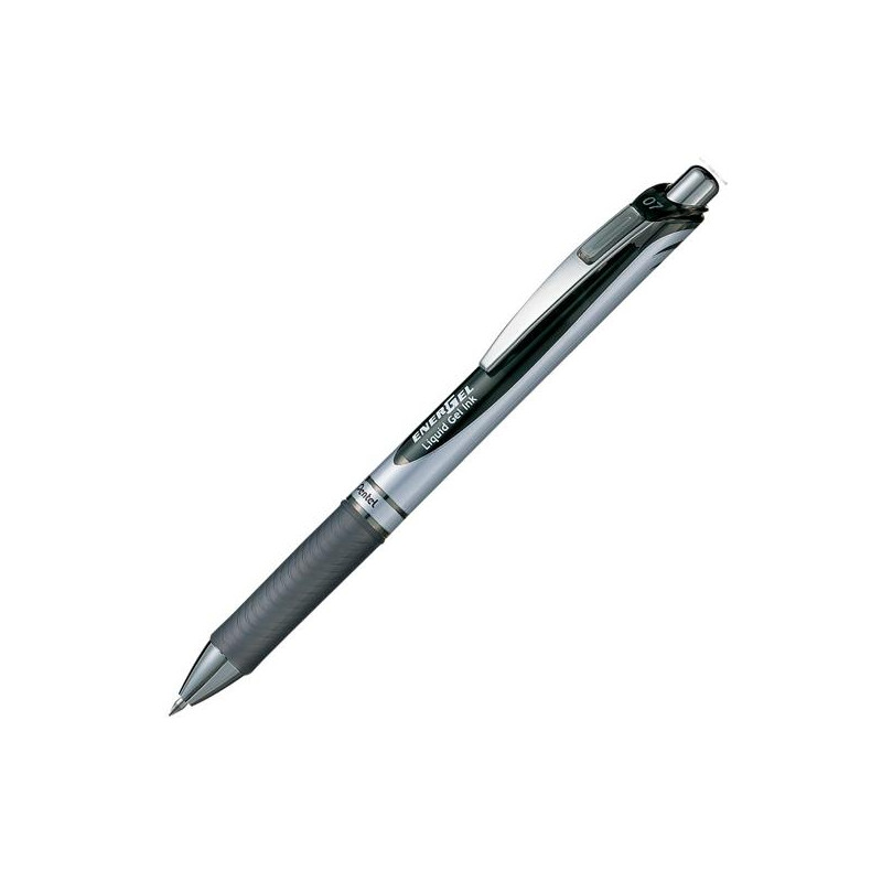 BL77-AO PENTEL BOLÍGRAFO ENERGEL RETRÁCTIL PUNTA 0.7MM NEGRO -12U-