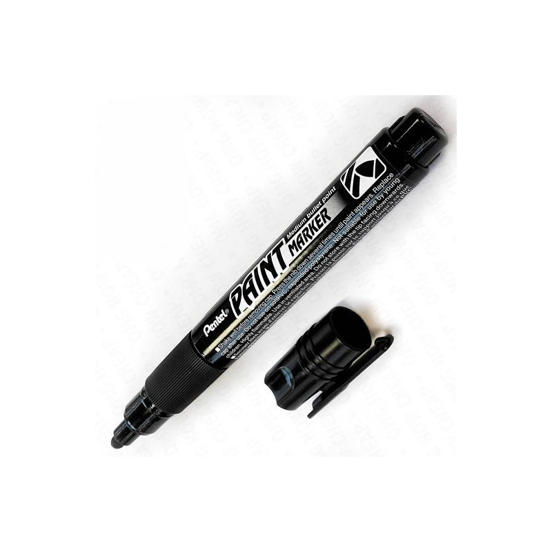 MMP20-AO PENTEL PAINT MARKER MARCADOR PERMANENTE PUNTA CONICA NEGRO -12U-