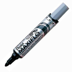 MWL5M-AO PENTEL MARCADOR PIZARRA BLANCA MAXIFLO MWL-5M PUNTA GRUESA NEGRO CAJA 12 UD