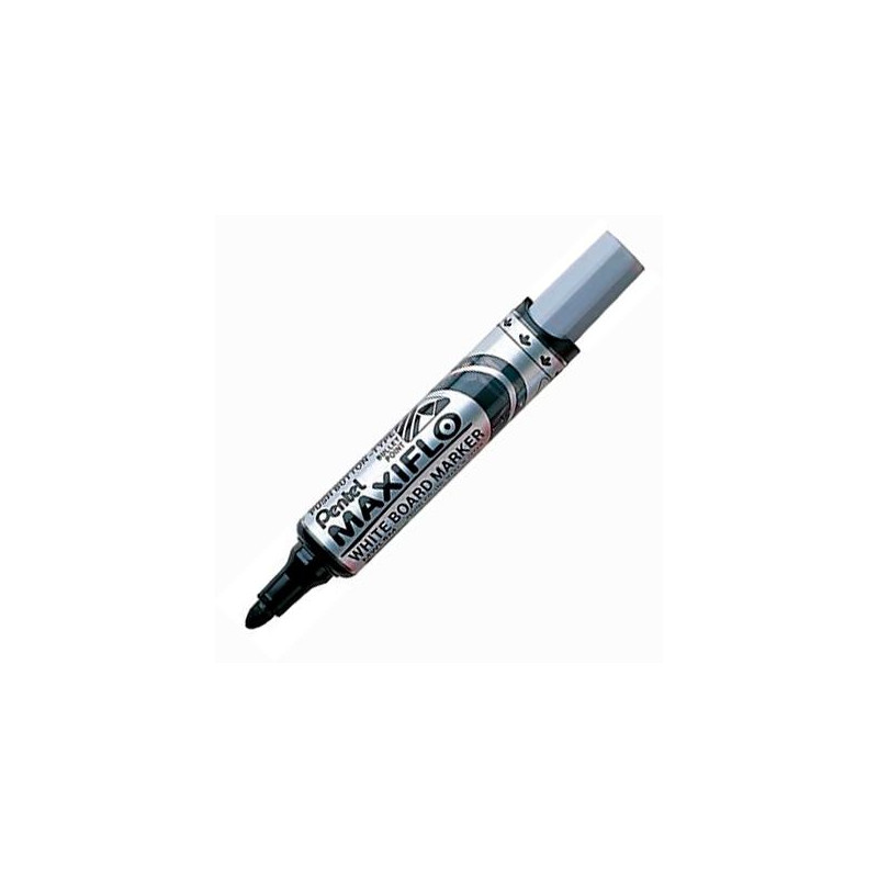 MWL5M-AO PENTEL MARCADOR PIZARRA BLANCA MAXIFLO MWL-5M PUNTA GRUESA NEGRO CAJA 12 UD