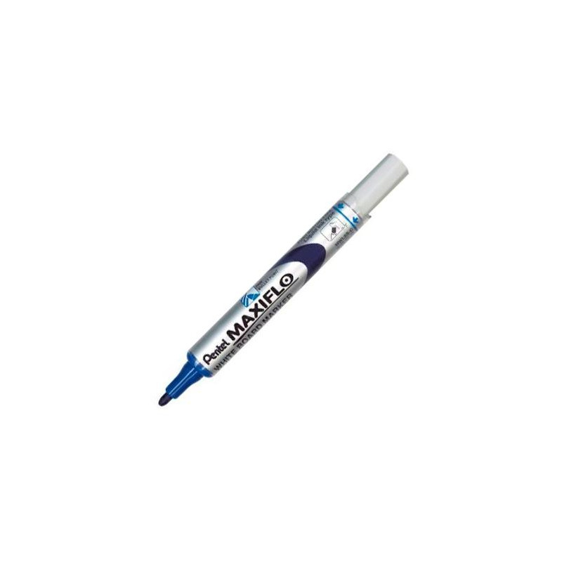 MWL5S-Pentel-C PENTEL MARCADOR PIZARRA BLANCA MAXIFLO MWL-5S AZUL CAJA 12 UD