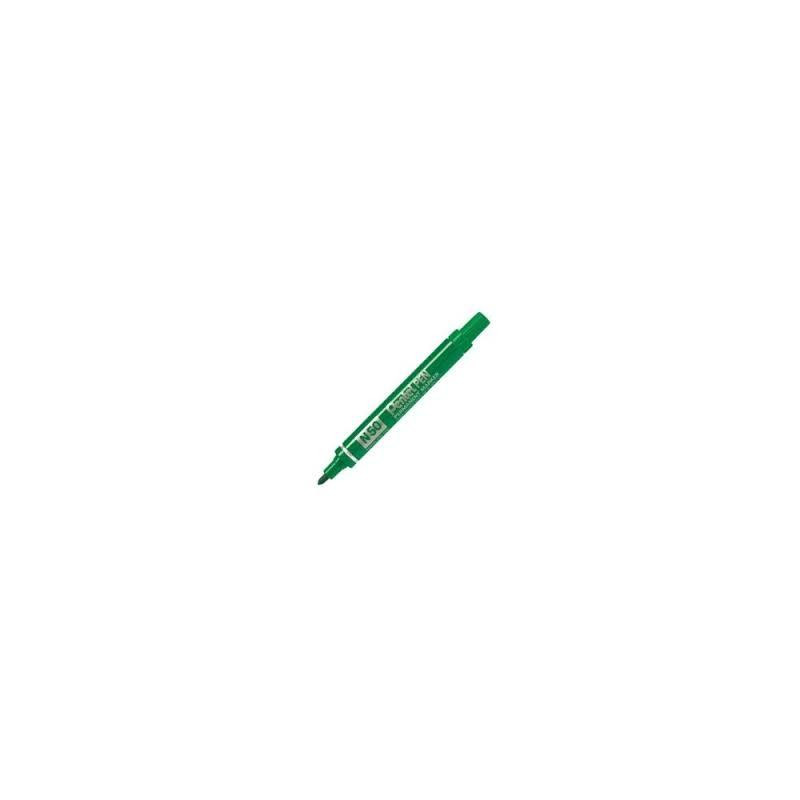 N50-DE PENTEL PEN N50-BE MARCADOR PERMANENTE CUERPO ALUMINIO VERDE Y PUNTA MEDIA CONICA -12U-