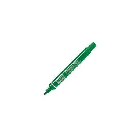 N50-DE PENTEL PEN N50-BE MARCADOR PERMANENTE CUERPO ALUMINIO VERDE Y PUNTA MEDIA CONICA -12U-