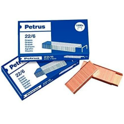 55721 PETRUS GRAPAS 22/6 COBREADAS -CAJA DE 1000-