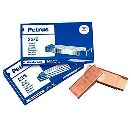 55721 PETRUS GRAPAS 22/6 COBREADAS -CAJA DE 1000-