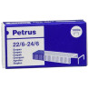 55723 PETRUS GRAPAS 22/6-24/6 GALVANIZADAS -CAJA DE 1000 -25U-