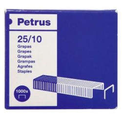 623386 PETRUS GRAPAS STRONG 25/10 GALVANIZADAS -CAJA 1000U-