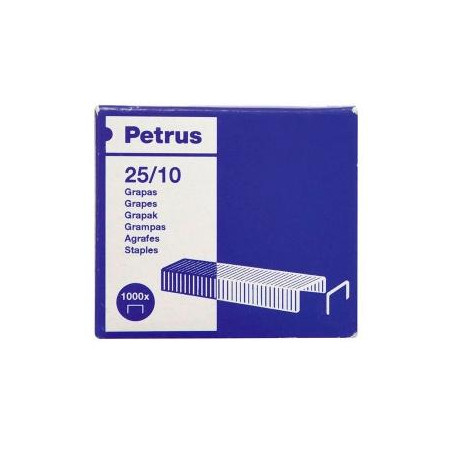 623386 PETRUS GRAPAS STRONG 25/10 GALVANIZADAS -CAJA 1000U-