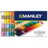MNC00066 MANLEY CERAS 60MM COLORES SURTIDOS ESTUCHE 24 UD