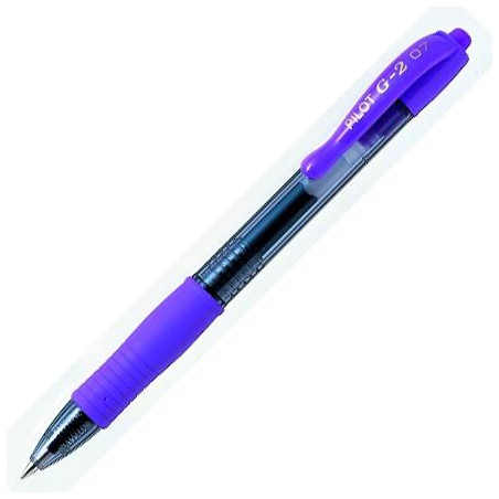 BL-G2-7-V PILOT BOLÍGRAFO TINTA DE GEL G-2 RETRÁCTIL 0.7 VIOLETA