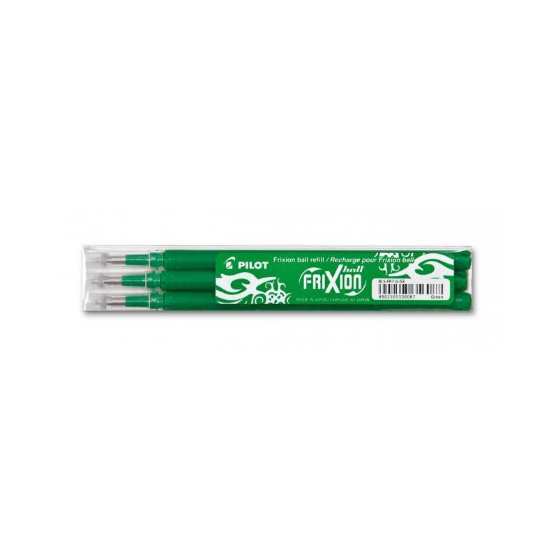 BLS-FR7-G-S3 PILOT RECAMBIO BOLÍGRAFO FRIXION 0.7 VERDE PACK 3 UD