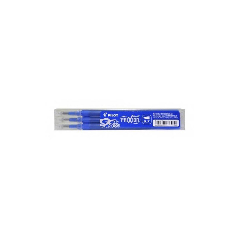 BLS-FR7-L-S3 PILOT RECAMBIO BOLÍGRAFO FRIXION 0.7 AZUL PACK 3 UD