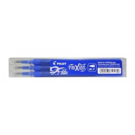 BLS-FR7-L-S3 PILOT RECAMBIO BOLÍGRAFO FRIXION 0.7 AZUL PACK 3 UD