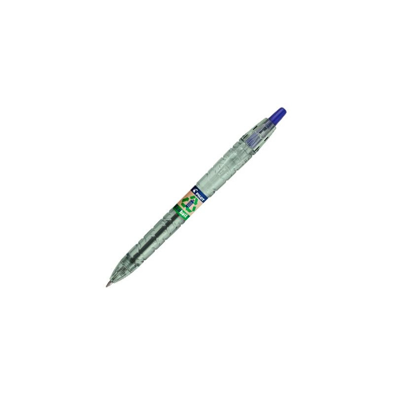 BP-B2PEB-M-L-BG PILOT BOLÍGRAFO ECOBALL PLÁSTICO RECICLADO 1.0MM RECARGABLE AZUL