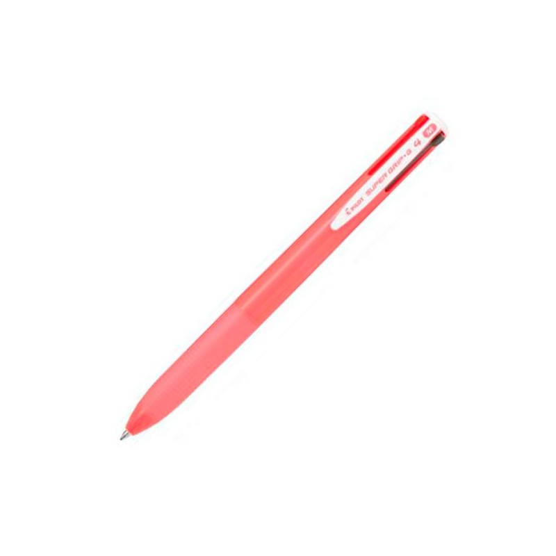 BPKGG-35M-P PILOT BOLÍGRAFO SUPERGRIP G 4 COLORES TINTA AZUL/ROJO/NEGRO/VERDE CUERPO ROSA CHICLE