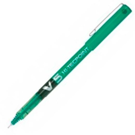 BX-V5-G PILOT ROLLER TINTA LÍQUIDA V-5 HI-TECPOINT VERDE