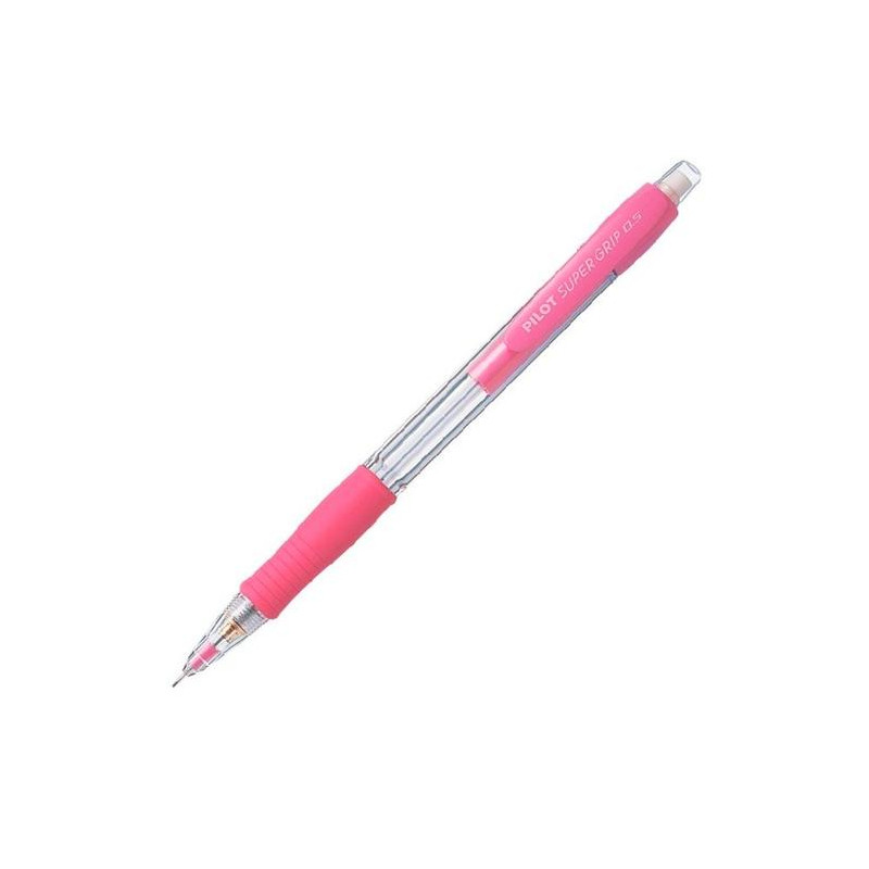 H-185-SL-P PILOT PORTAMINAS H-185 SUPERGRIP 0.5 CON GOMA ROSA