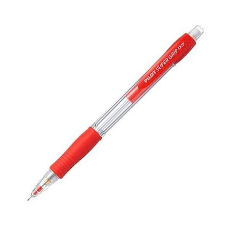 H-185-SL-R PILOT PORTAMINAS H-185 SUPERGRIP 0.5 CON GOMA ROJO