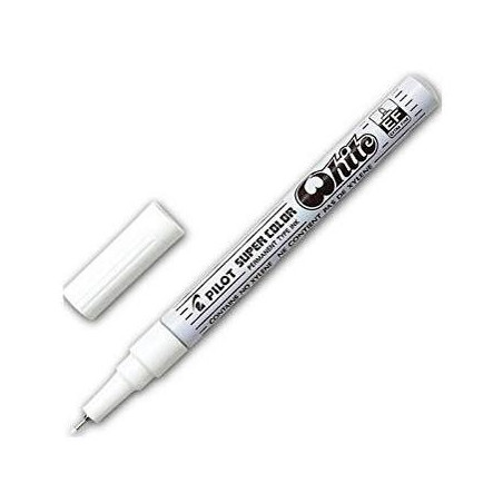 SC-W-EF PILOT MARCADOR PERMANENTE DESECHABLE BLANCO EXTRAFINO