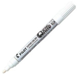 SC-W-M PILOT MARCADOR PERMANENTE DESECHABLE BLANCO MEDIO