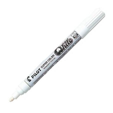 SC-W-M PILOT MARCADOR PERMANENTE DESECHABLE BLANCO MEDIO