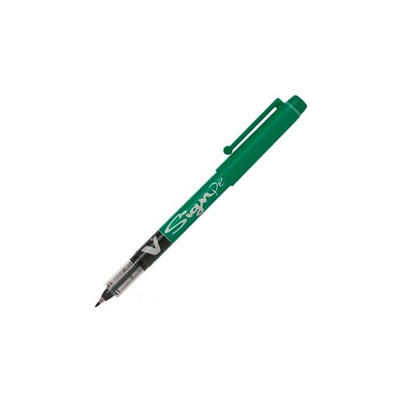 SW-VSP-G PILOT ROLLER TINTA LÍQUIDA VSIGN PEN PUNTA DE FIBRA 2.0MM VERDE