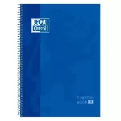 100430197 OXFORD CUADERNO CLASSIC EUROPEANBOOK 1 WRITE&ERASE 80H A4+ 5X5MM MICROPERFORADO T/EXTRADURA AZUL MARINO