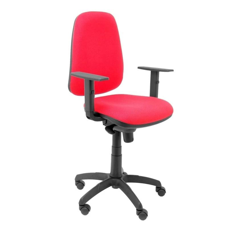 1017SBALI350B10 PIQUERAS Y CRESPO SILLA ERGONIMICA SIERRA S BALI ROJO BRAZOS REGULABLES BASE POLIAMIDA NEGRA