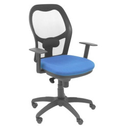 15SNBALI200 PIQUERAS Y CRESPO SILLA JORQUERA MALLA NEGRO ASIENTO BALI AZUL MARINO