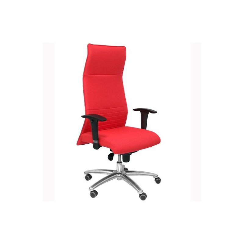 206SBALI350 PIQUERAS Y CRESPO SILLÓN ALBACETE ASIENTO Y RESPALDO TAPIZADOS EN TEJIDO BALI COLOR ROJO