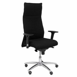 206SBALI840 PIQUERAS Y CRESPO SILLÓN ALBACETE ASIENTO Y RESPALDO TAPIZADOS EN TEJIDO BALI COLOR NEGRO