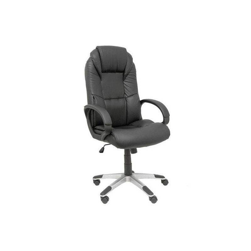 357BSP840RN PIQUERAS Y CRESPO SILLÓN DE DIRECCIÓN ARGAMASÓN GIRATORIO BASCULANTE ERGONÓMICO BRAZOS/F SIMILPIEL NEGRO