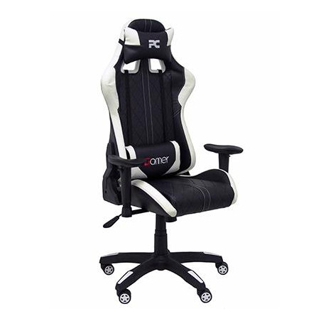 7216DBSPNE PIQUERAS Y CRESPO SILLA GAMING MOD. PARAISO BASCULANTE GIRATORIA REGULABLE EN ALTURA NEGRO Y BLANCO