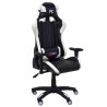 7216DBSPNE PIQUERAS Y CRESPO SILLA GAMING MOD. PARAISO BASCULANTE GIRATORIA REGULABLE EN ALTURA NEGRO Y BLANCO