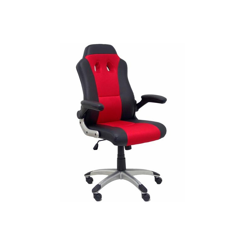 7218BSP840350NGRN PIQUERAS Y CRESPO SILLA GAMING TALAVE SIMILPIEL NEGRO Y ROJO