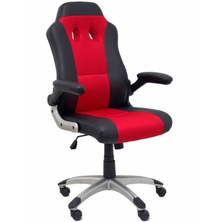 7218BSP840350NGRN PIQUERAS Y CRESPO SILLA GAMING TALAVE SIMILPIEL NEGRO Y ROJO