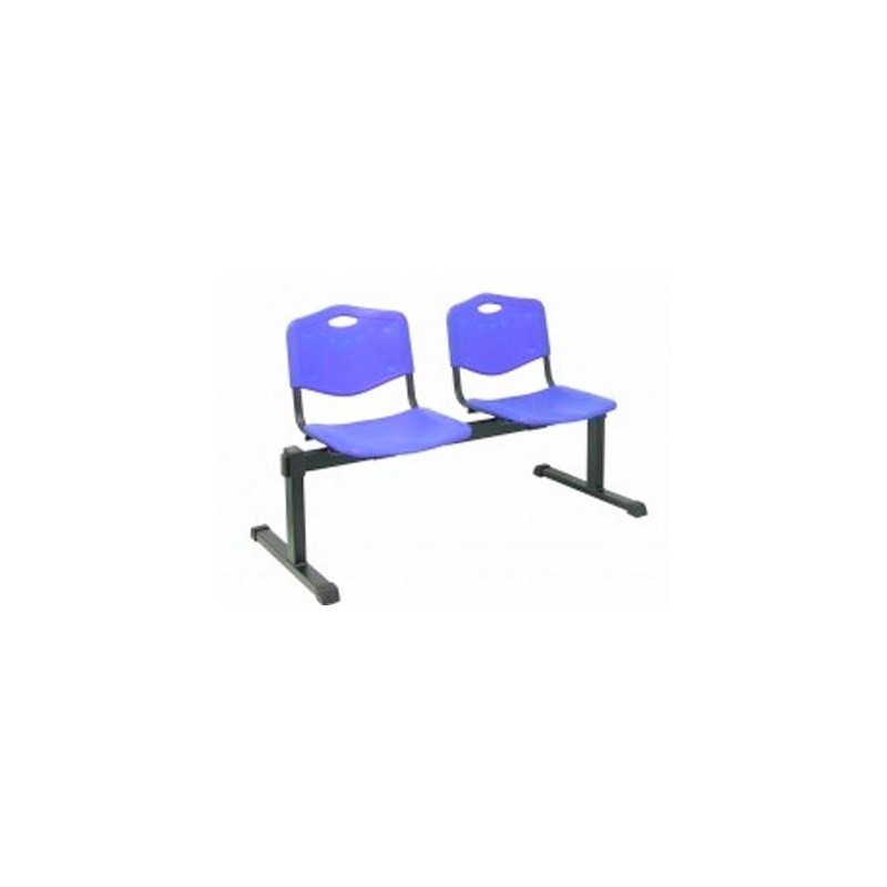 B2PIAZ PIQUERAS Y CRESPO BANCADA CENIZATE 3 PLAZAS ASIENTO Y RESPALDO PVC AZUL