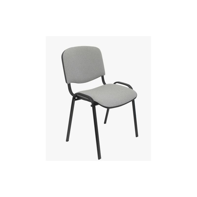 PACK126PTNA40 PIQUERAS Y CRESPO SILLA FIJA APILABLE MOD. ALCARAZ TAPIZADA ARAN GRIS PACK DE 1