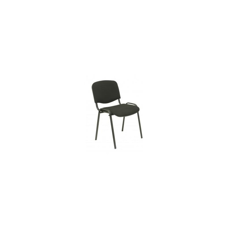 PACK226PTNA840 PIQUERAS Y CRESPO SILLA FIJA APILABLE MOD. ALCARAZ TAPIZADA ARAN NEGRO PACK DE 2