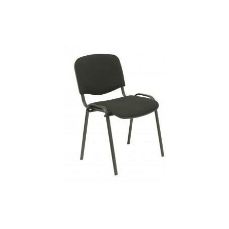 PACK226PTNA840 PIQUERAS Y CRESPO SILLA FIJA APILABLE MOD. ALCARAZ TAPIZADA ARAN NEGRO PACK DE 2